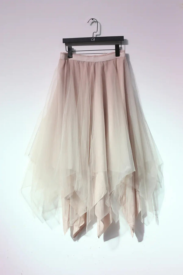 marc le bihan 2590 tulle skirt pink rose